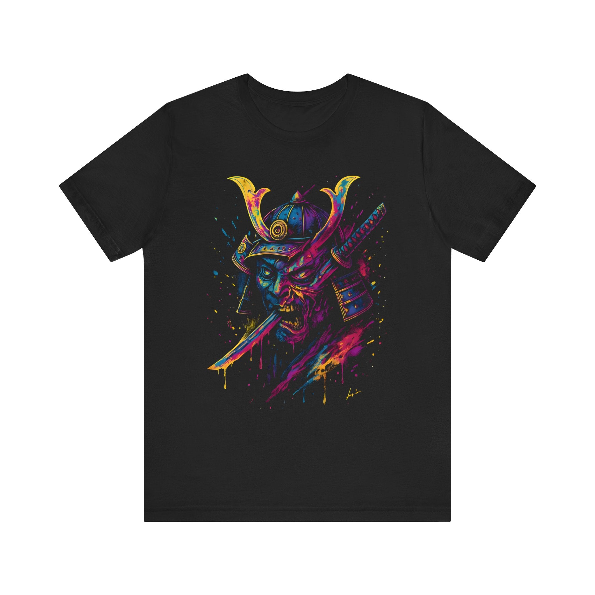 Image of DINOS Samuraiyou Tee for Art Lovers, Streetwear, Graphic T-Shirt, Unique Gift, Anime Enthusiasts, Festival Wear, Casual Style - DINOS FASHION