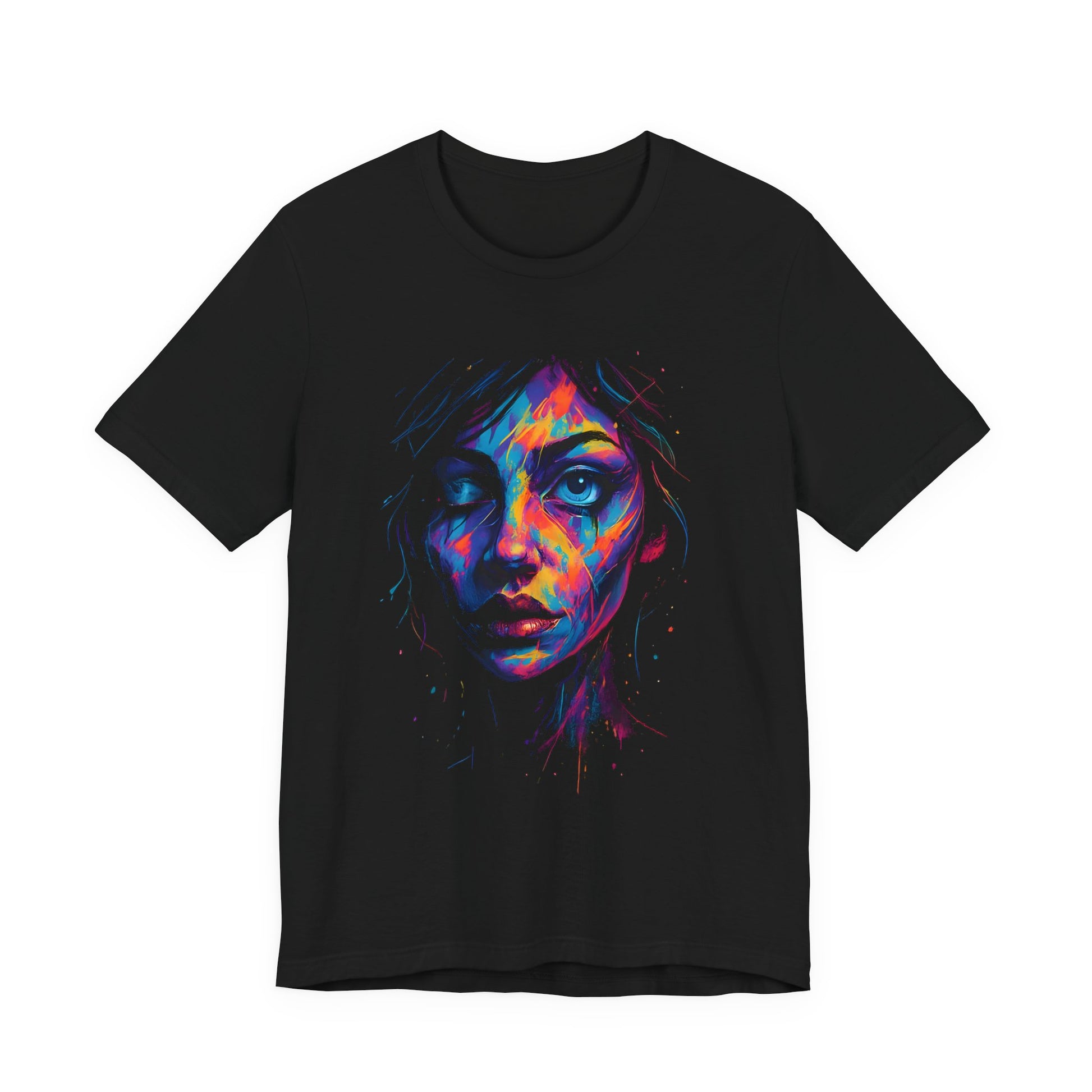 DINOS facy splash Art Tee for Creative Souls, Unisex Graphic Shirt, Colorful Expression T-Shirt, Unique Gift for Artists, Casual Wear - DINOS FASHION