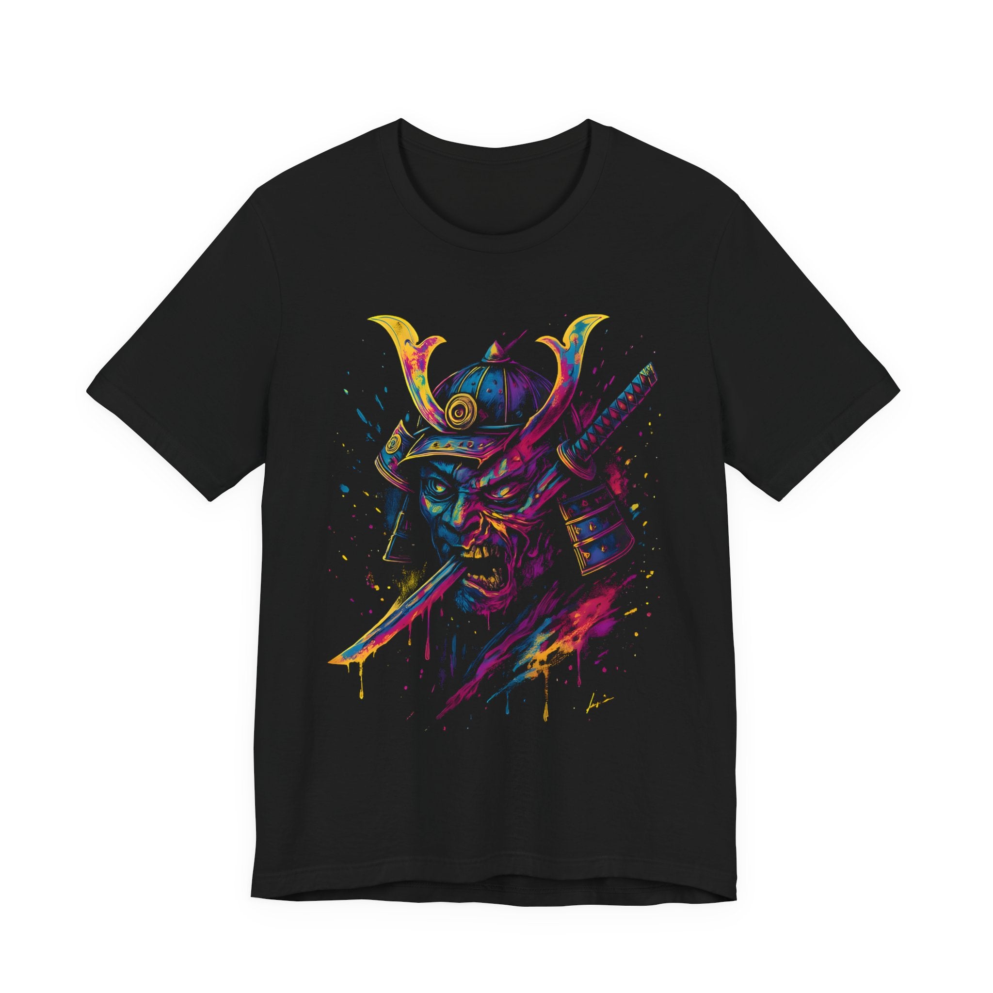 DINOS Samuraiyou Tee for Art Lovers, Streetwear, Graphic T-Shirt, Unique Gift, Anime Enthusiasts, Festival Wear, Casual Style - DINOS FASHION