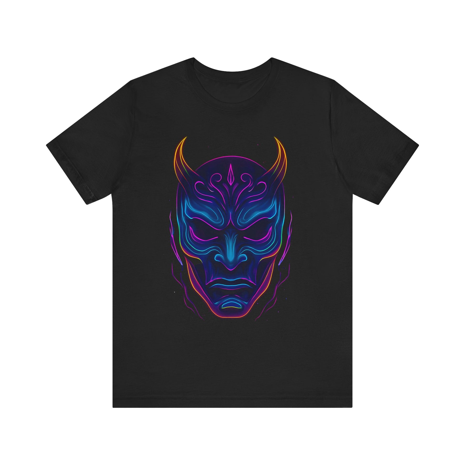 DINOS Demon Mask Graphic T-Shirt – Flat Front View