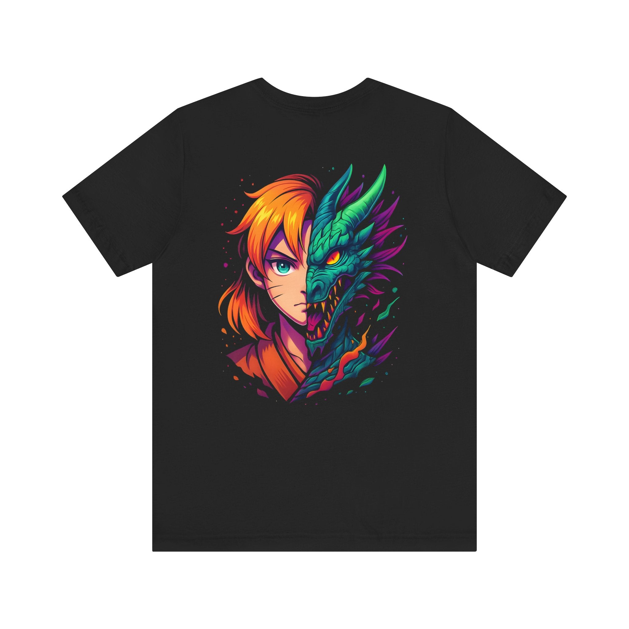 Image of DINOS Anime Dragon Graphic T-Shirt | Regular Fit Unisex Tee | Japanese Manga Streetwear Shirt - DINOS FASHION