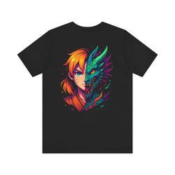 Image of DINOS Anime Dragon Graphic Tee – Back View