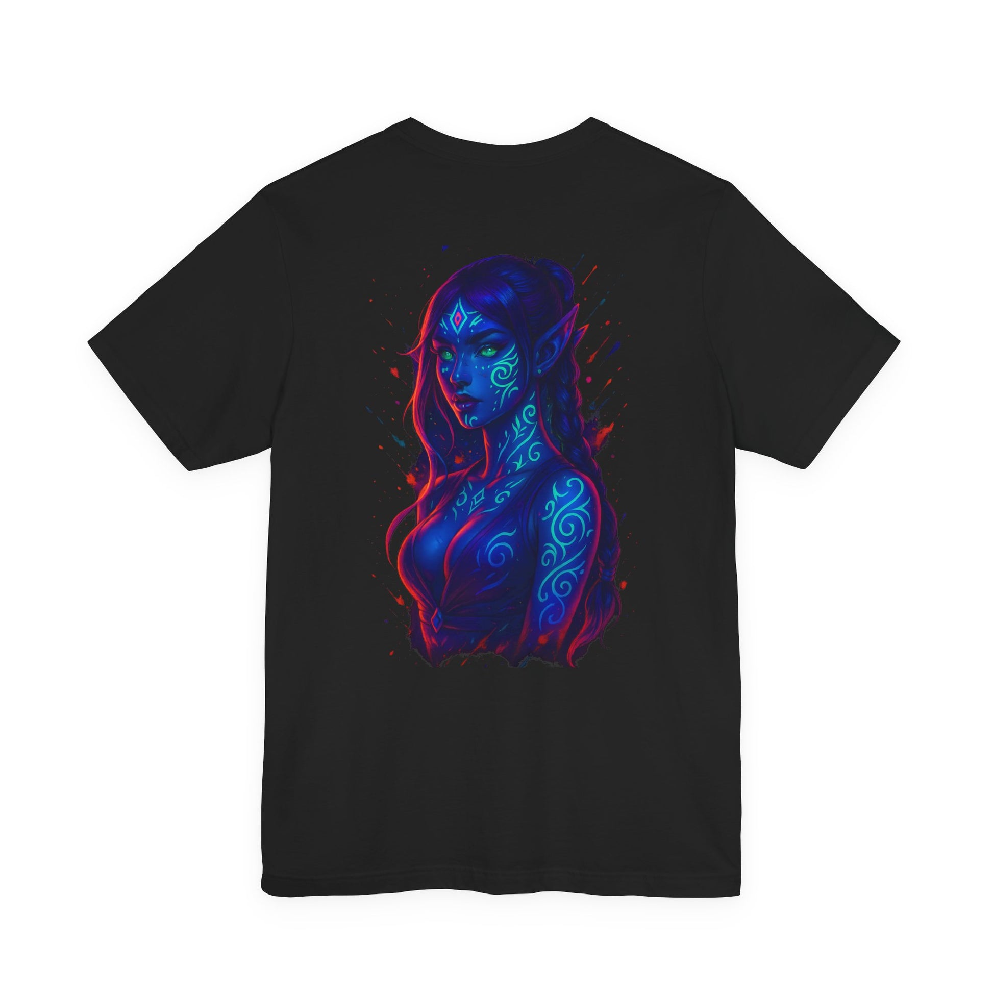 Vibrant Fantasy Double-Sided Tee | Unisex Graphic T-Shirt | Colorful Art Design | Gift for Fantasy Lovers | Festival Streetwear - DINOS FASHION