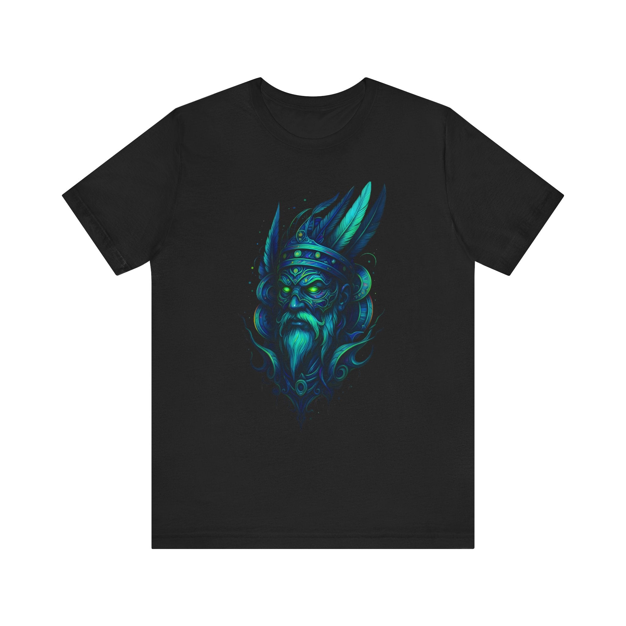 Image of Vibrant Graphic Tee with Mystical Design, Unisex T-Shirt, Bohemian Style, Casual Wear, Gift for Art Lovers - DINOS FASHION