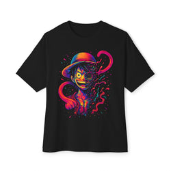 Image of DINOS ANIMY OVERSIZE Unisex T-Shirt – Flat Lay Front View