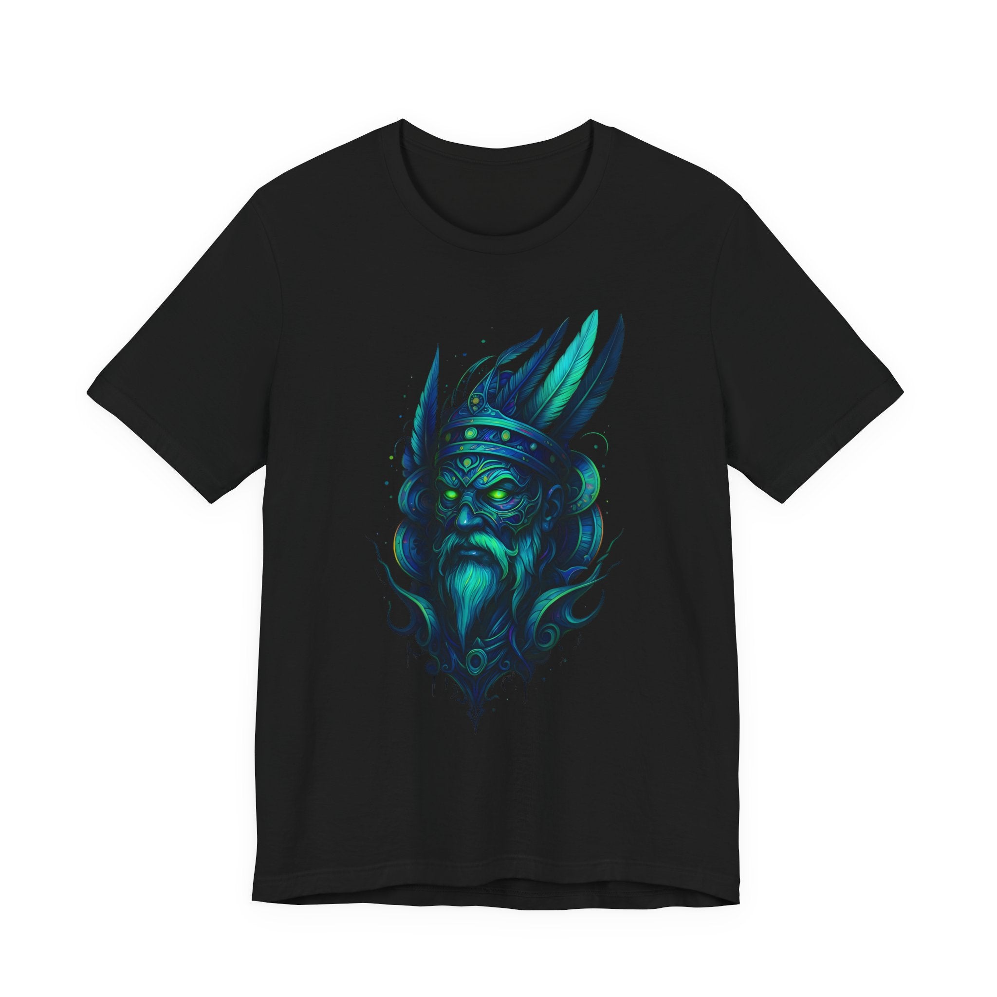 Image of Vibrant Graphic Tee with Mystical Design, Unisex T-Shirt, Bohemian Style, Casual Wear, Gift for Art Lovers - DINOS FASHION