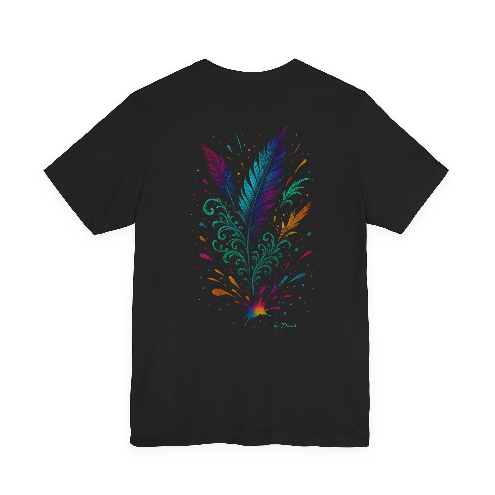 DINOS Carnival Mask Tee - Artistic Shirt, Festival Wear, Unisex Jersey, Gift for Art Lovers, Colorful Summer Fashion - DINOS FASHION