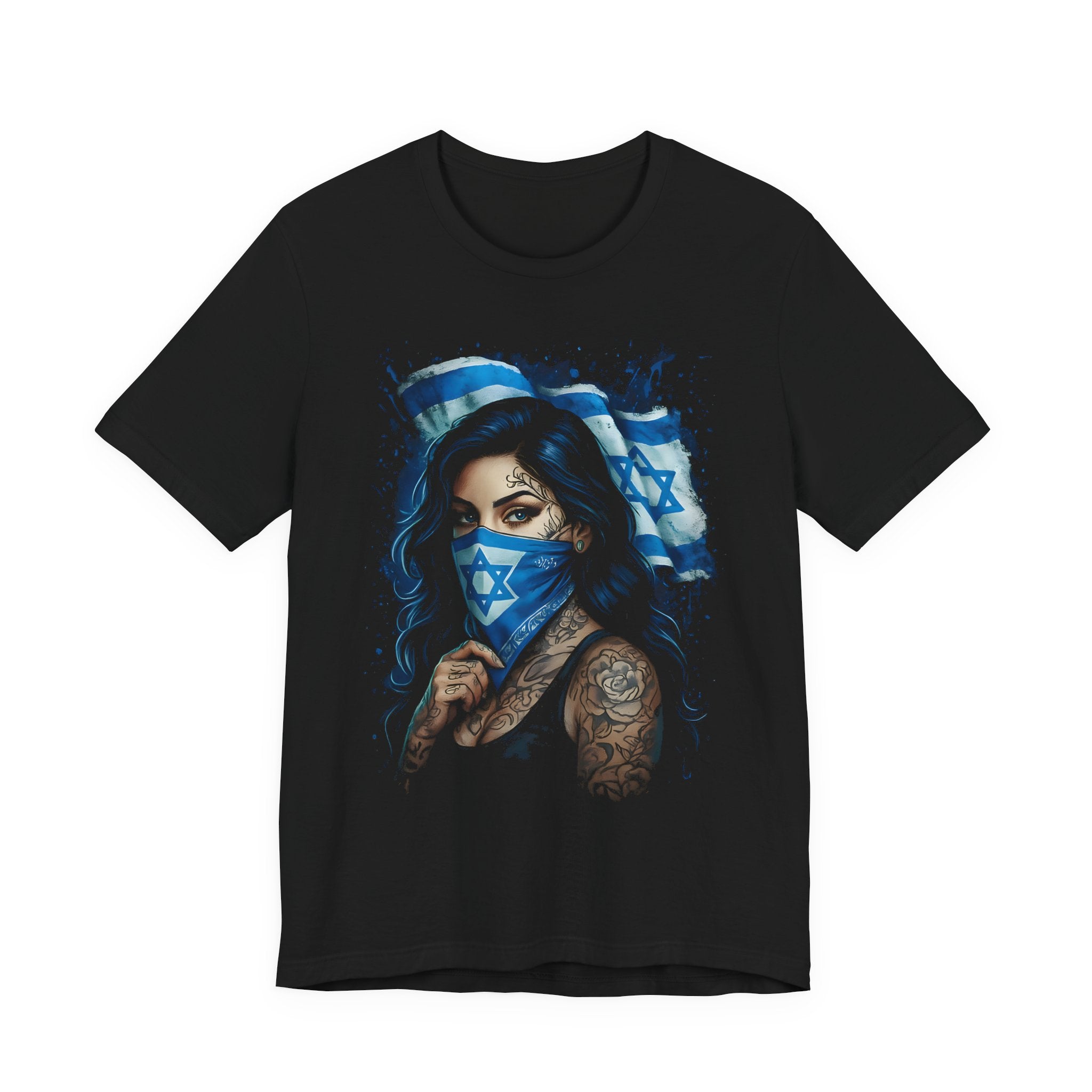 DINOS ISRCHICA Unisex T-Shirt – Model Wearing Front