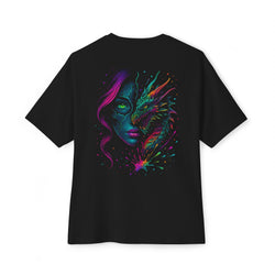 Image of DINOS Colorful Fantasy Dragon Tee – Back View