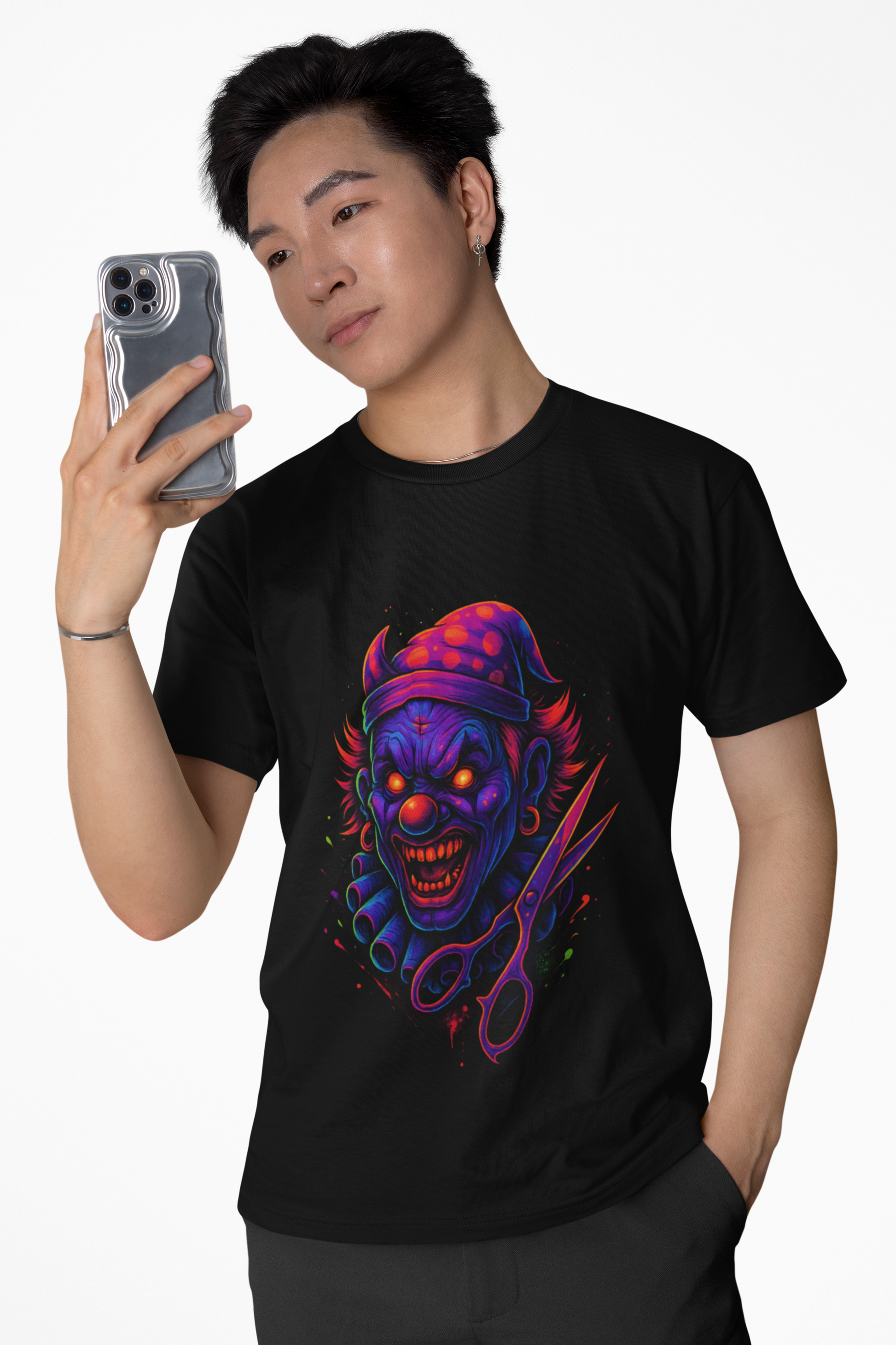 Dinos One-of-One #002 | Dual-Side Neon Art Tee | Oversized Unisex Streetwear | Limited 1/1 Drop - DINOS FASHION