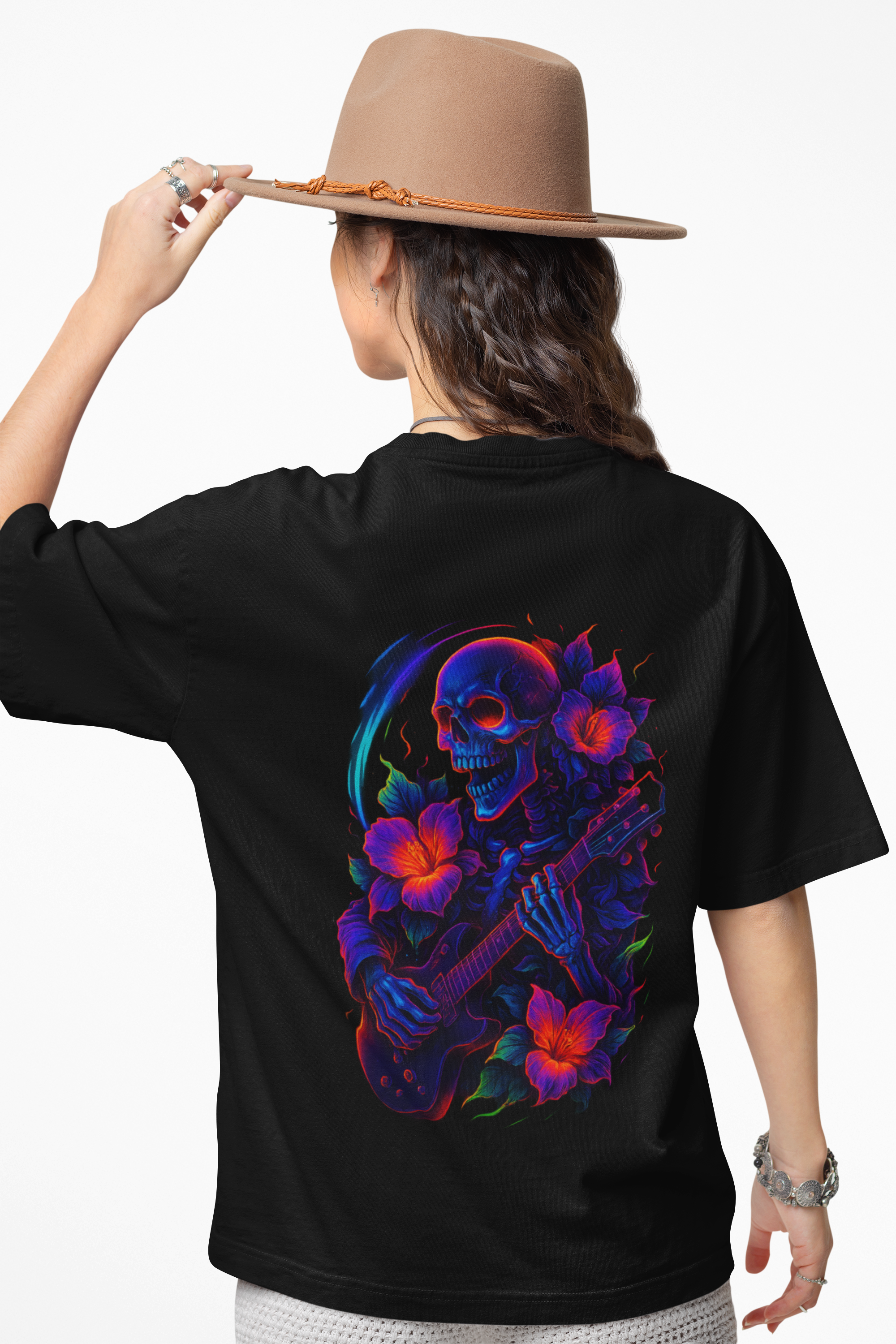 Image of Dinos #006 | Neon Graffiti Streetwear Tee | Oversized Urban Glow T-Shirt | Limited Edition Drop 1/1 | Unisex Fashion Statement - DINOS FASHION