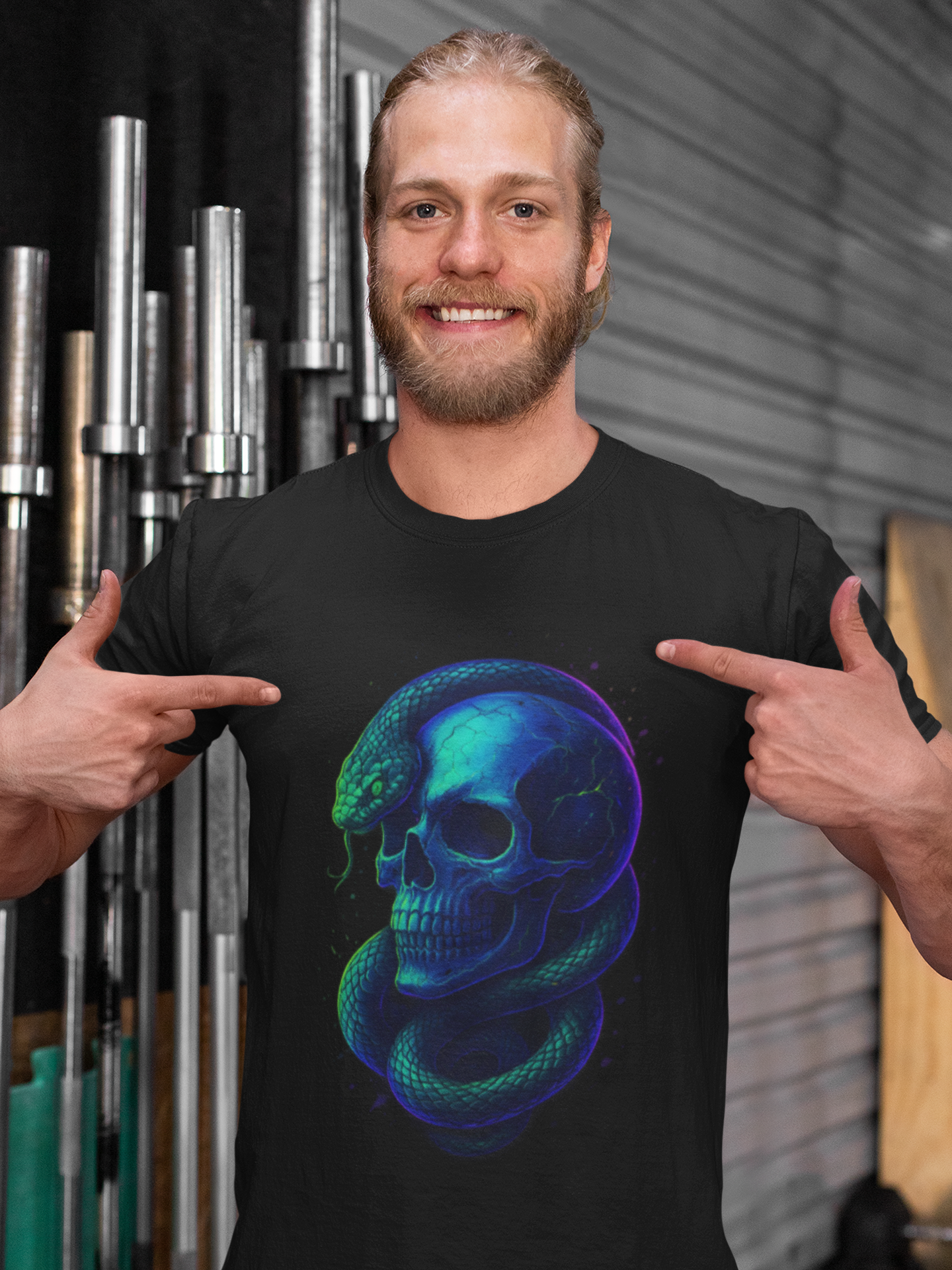 Image of Electric Skull Storm Tee #007 | Oversized Unisex T-Shirt | Streetwear Graffiti Vibes | Neon Glow Art Drop | Dinos Fashion Limited Edition - DINOS FASHION