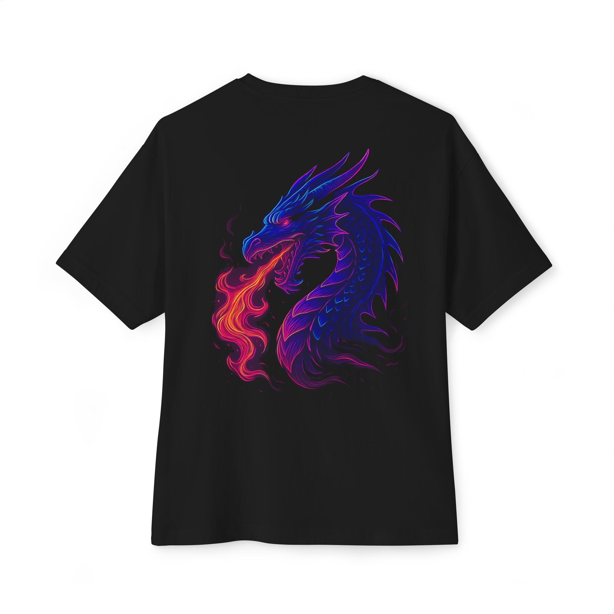 Image of DINOS Anime Dragon T-Shirt | Oversized Unisex Graphic Tee | Vibrant Manga Streetwear Shirt for Anime Fans - DINOS FASHION