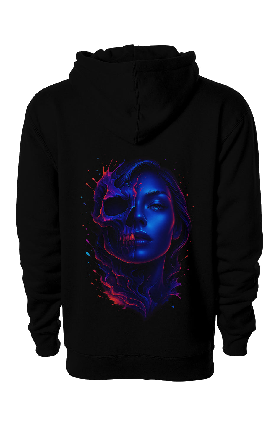 Blue Flame Skull – One-of-One Premium Hoodie | Dinos Fashion - DINOS FASHION