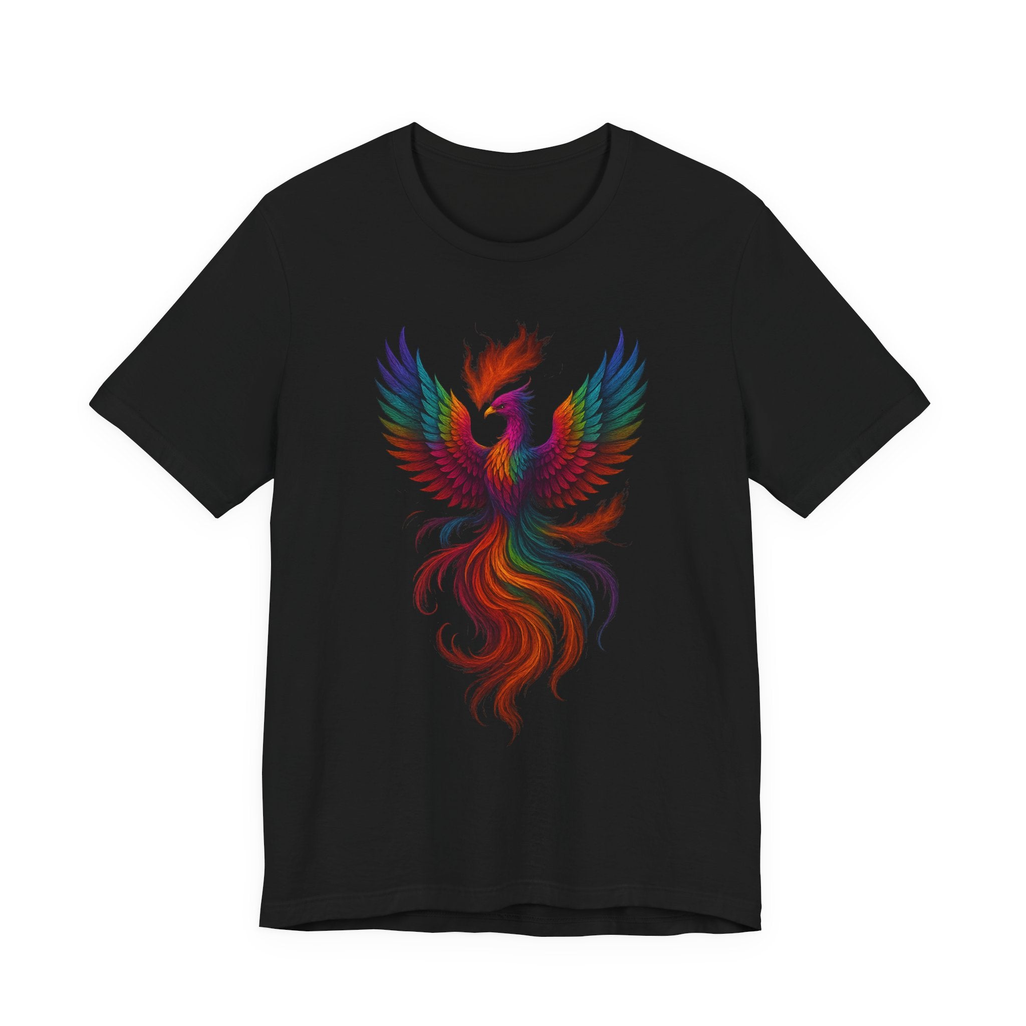 Image of DINOS PHOENIX Unisex T-Shirt | Colorful Phoenix Graphic Tee - DINOS FASHION