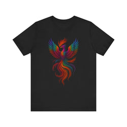 Image of DINOS PHOENIX Unisex T-Shirt – Flat Lay Front View