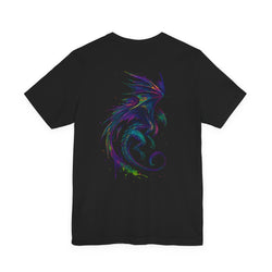 Image of DINOS Skull Graphic Tee – Day of the Dead Neon Skull Close-up
