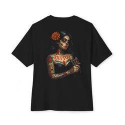 Image of DINOS Sugar Skull Chicano Tee – Back View