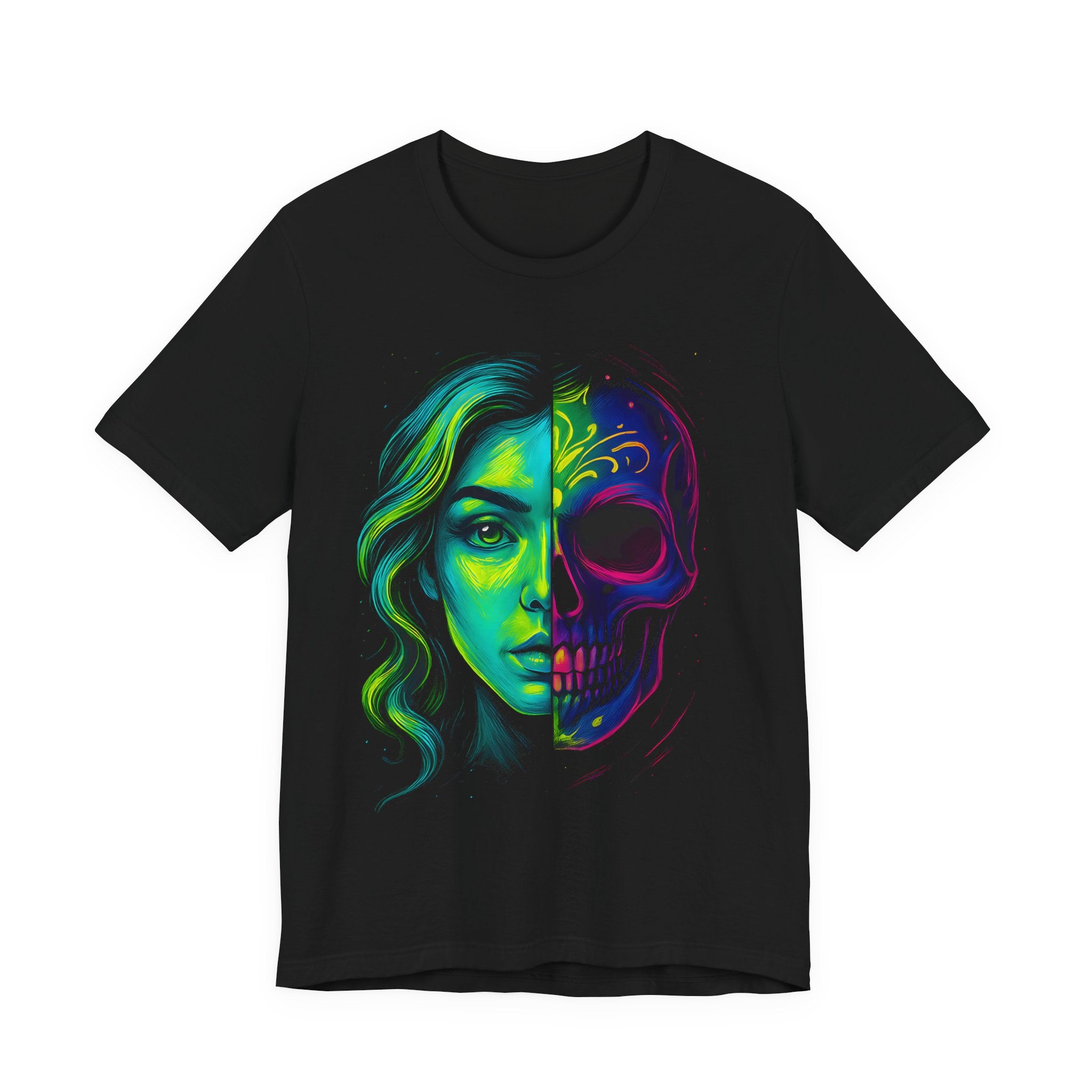 DINOS Skull Graphic Shirt – Unisex Fit (Model)