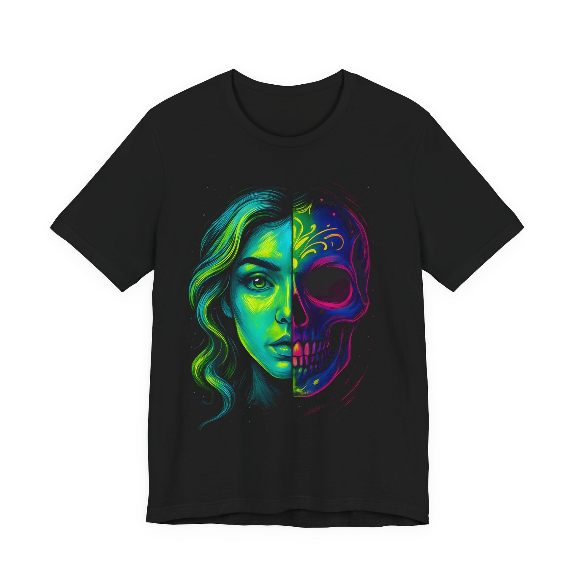 DINOS Skull Graphic Shirt – Unisex Fit (Model)