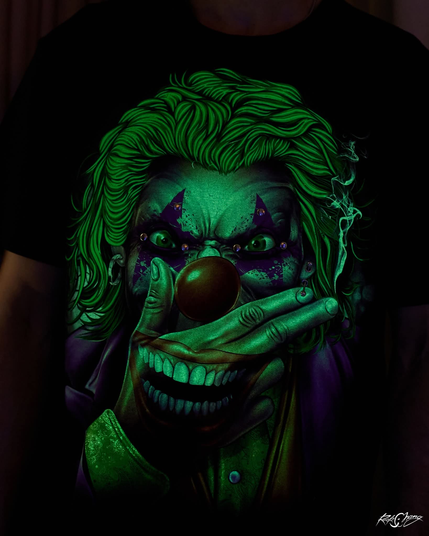 Rock Chang × Dinos — Mad Joker Premium Oversized Tee | 100% Cotton Unisex Streetwear - DINOS FASHION