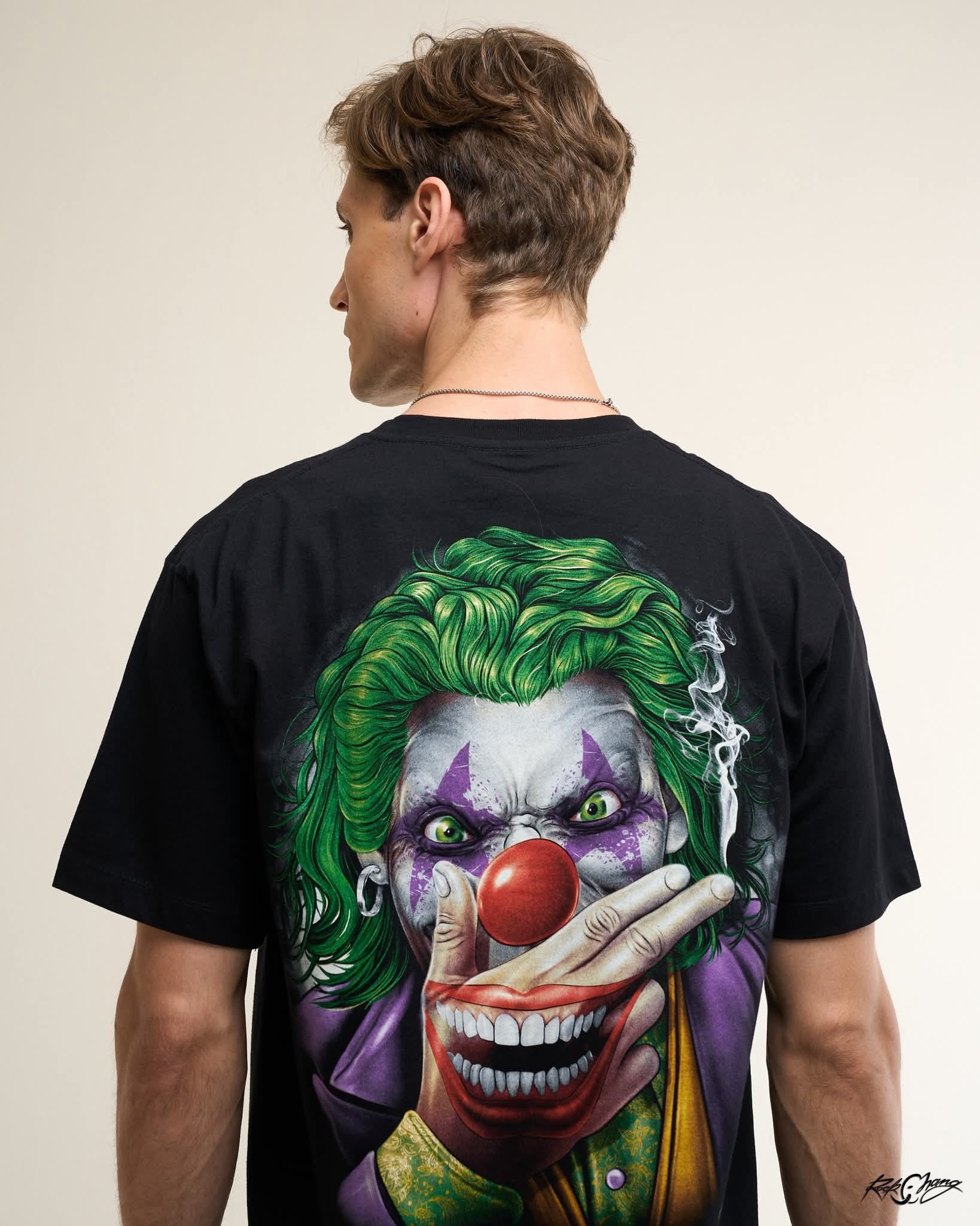 Rock Chang × Dinos — Mad Joker Premium Oversized Tee | 100% Cotton Unisex Streetwear - DINOS FASHION