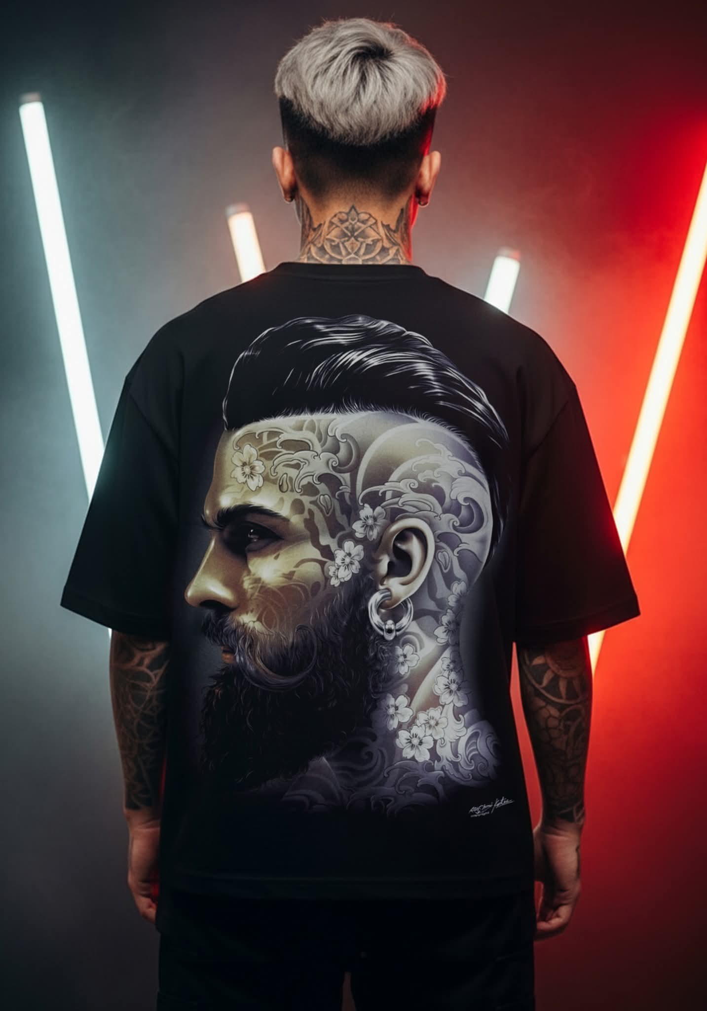 Rock Chang Inked Gentleman – Limited Edition Premium Oversized Tee | Dinos One-of-One Collection - DINOS FASHION