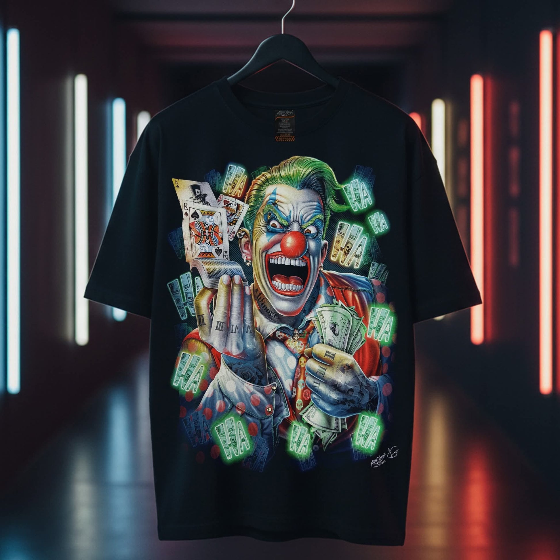 Rock Chang Mad Jester – Limited Edition Premium Oversized Tee | Dinos One-of-One Collection - DINOS FASHION