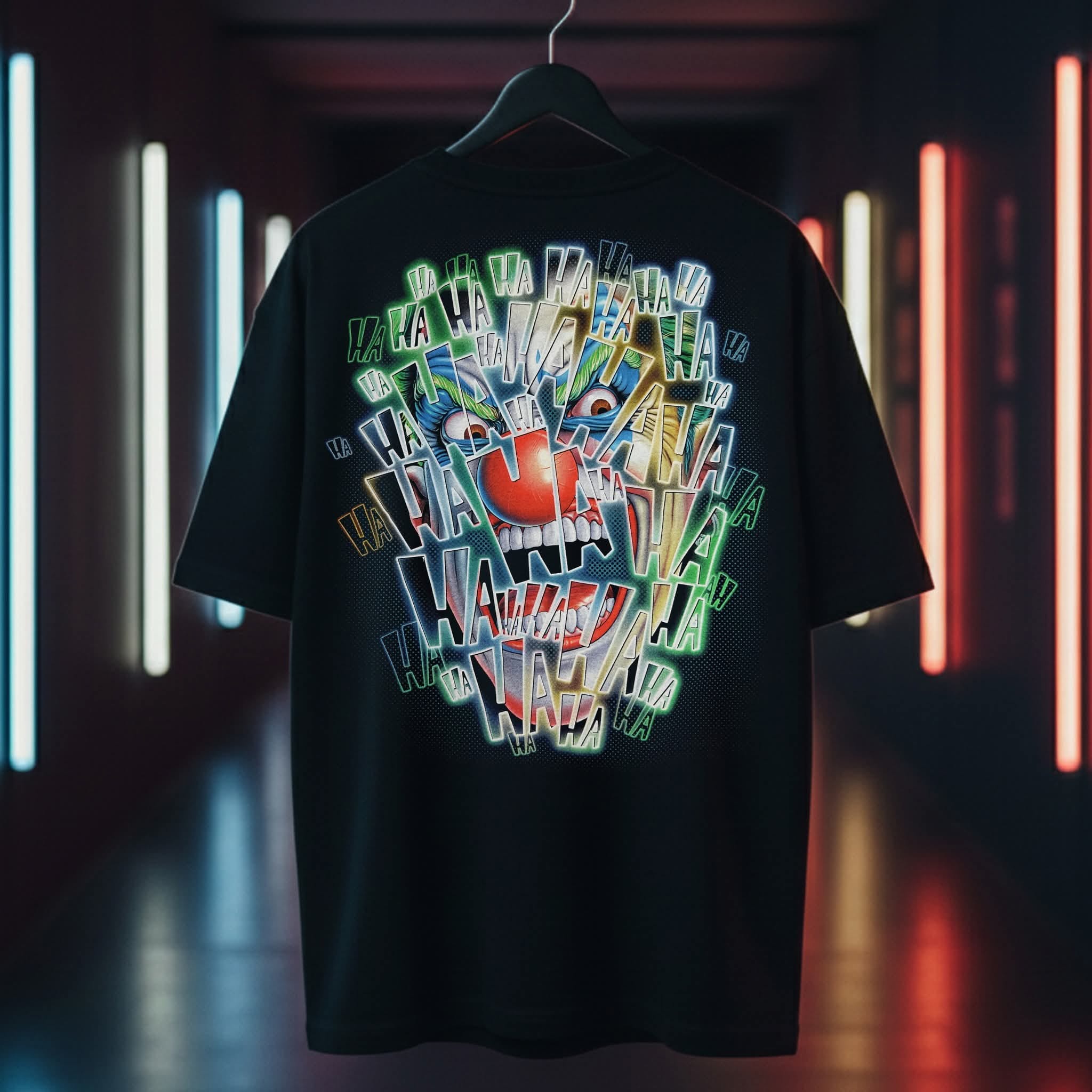 Image of Rock Chang Mad Jester – Limited Edition Premium Oversized Tee | Dinos One-of-One Collection - DINOS FASHION